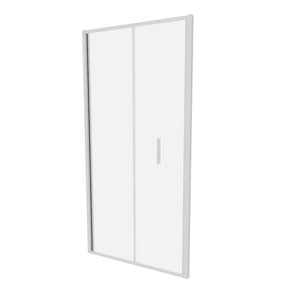 Porta doccia 90cm con apertura a libro profili slim cromati vetro 6mm opaco h190 | Portofino