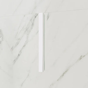 Porta doccia 80cm con apertura a libro profili slim cromati vetro 6mm trasparente h190 | Portofino