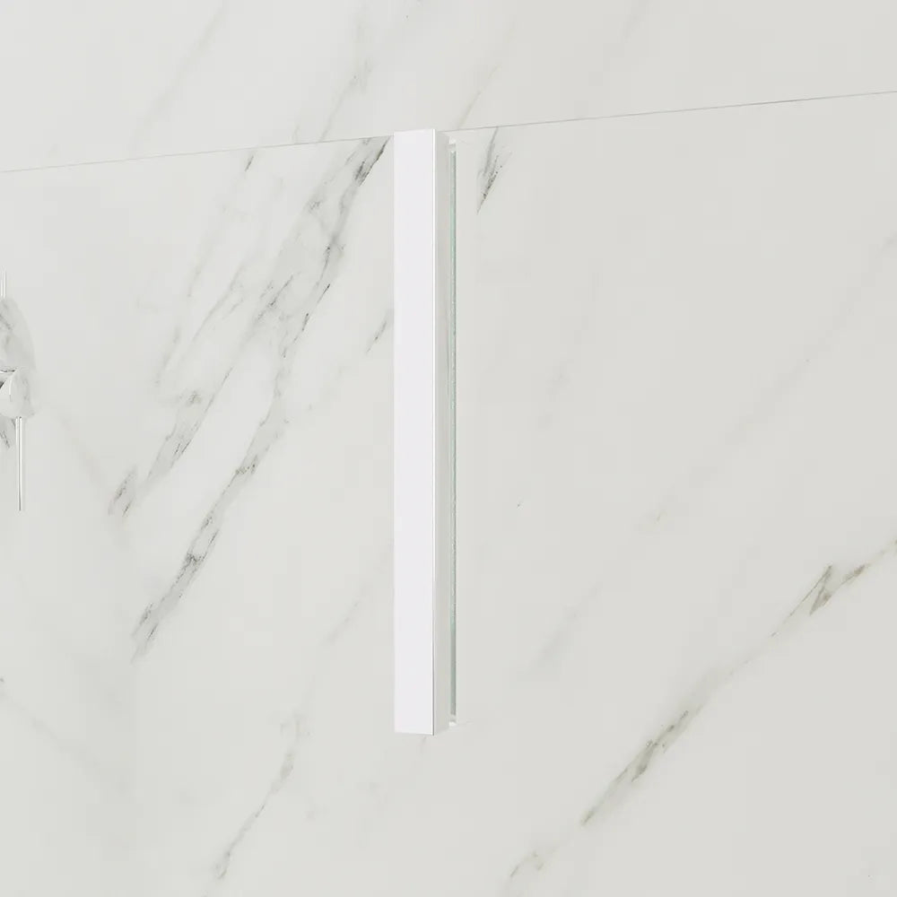 Porta doccia 70cm con apertura a libro profili slim cromati vetro 6mm trasparente h190 | Portofino