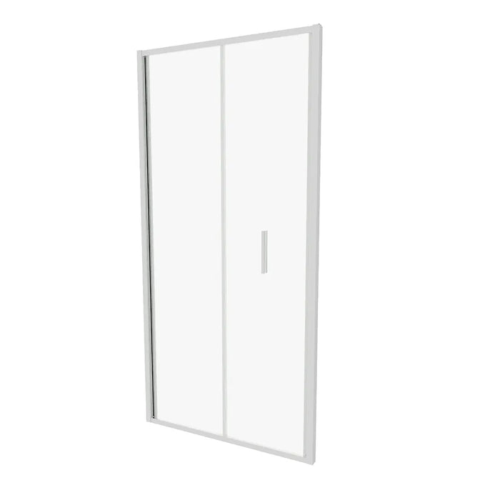 Porta doccia 80cm con apertura a libro profili slim cromati vetro 6mm trasparente h190 | Portofino