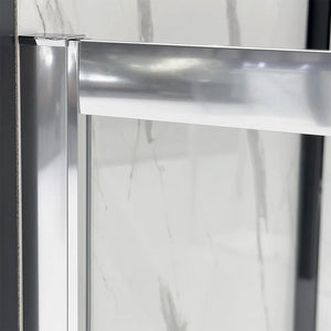 Porta doccia nicchia 130 cm scorrevole trasparente con profilo cromo  Tay