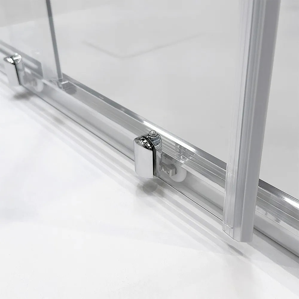 Porta doccia nicchia 140 cm scorrevole trasparente con profilo cromo  Tay