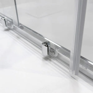 Porta doccia nicchia 140 cm scorrevole trasparente con profilo cromo  Tay