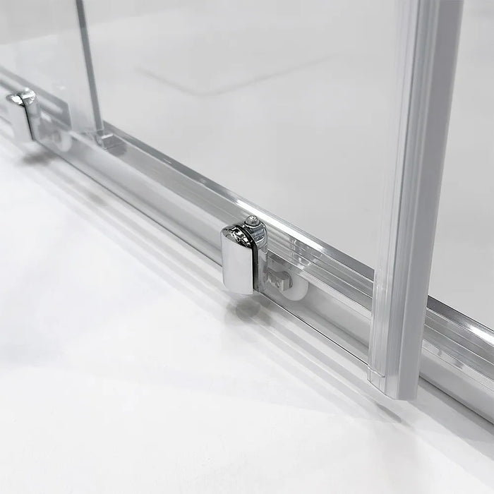 Porta doccia nicchia 140 cm scorrevole trasparente con profilo cromo  Tay