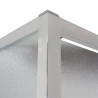 Porta doccia nicchia 170 cm scorrevole 3 ante opache H 200 cm Ted