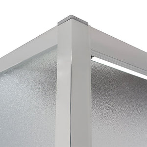 Porta doccia nicchia 170 cm scorrevole 3 ante opache H 200 cm Ted