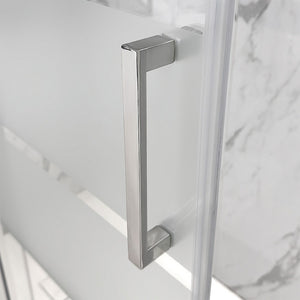 Porta doccia nicchia 170 cm scorrevole 3 ante serigrafate H 200 cm Ted