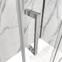 Porta doccia nicchia 170 cm scorrevole 3 ante trasparenti H 200 cm Ted