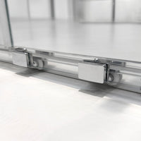 Porta doccia nicchia 170 cm scorrevole 3 ante trasparenti H 200 cm Ted