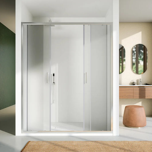 Porta doccia 200 cm due ante scorrevoli vetro 6mm opaco | Sardinia
