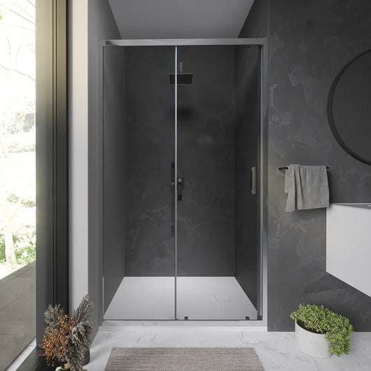 Nicchia doccia 150 cm reversibile scorrevole vetro 6 mm opaco h 198 | Tahiti