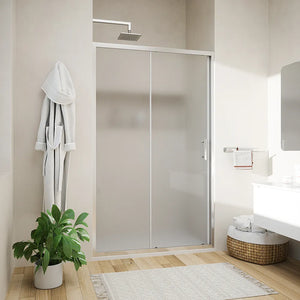 Porta doccia 140cm reversibile scorrevole vetro 6mm stampato h190 | Tenerife
