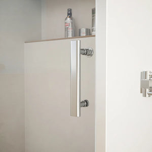 Porta doccia 150cm reversibile scorrevole vetro 6mm trasparente h190 | Tenerife