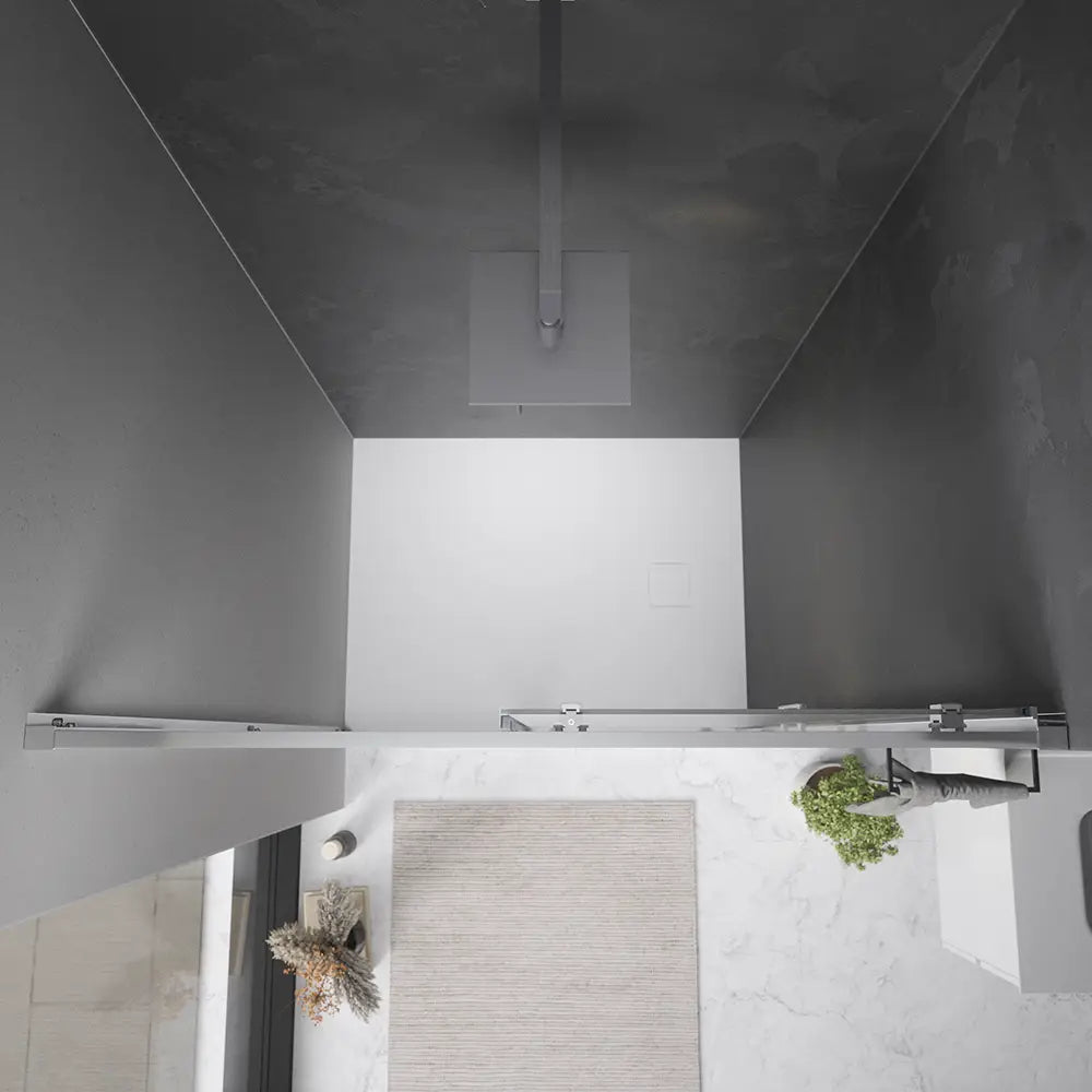 Nicchia doccia 120 cm reversibile scorrevole vetro 6 mm opaco h 198 | Tahiti