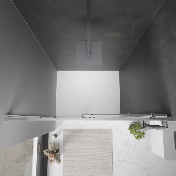 Nicchia doccia 110 cm reversibile scorrevole vetro 6 mm opaco h 198 | Tahiti