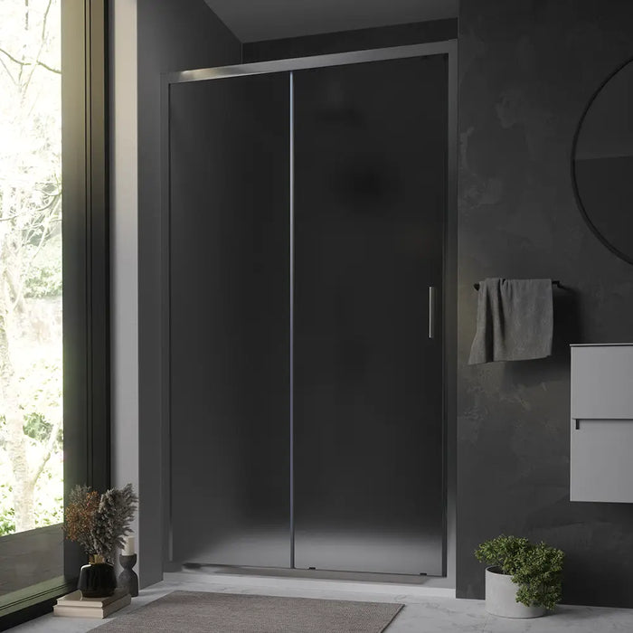 Nicchia doccia 120 cm reversibile scorrevole vetro 6 mm opaco h 198 | Tahiti