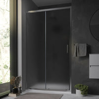 Nicchia doccia 140 cm reversibile scorrevole vetro 6 mm opaco h 198 | Tahiti