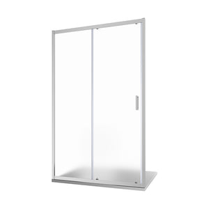 Nicchia doccia 105 cm scorrevole profili cromati vetro 6mm stampato h185 | Tonga