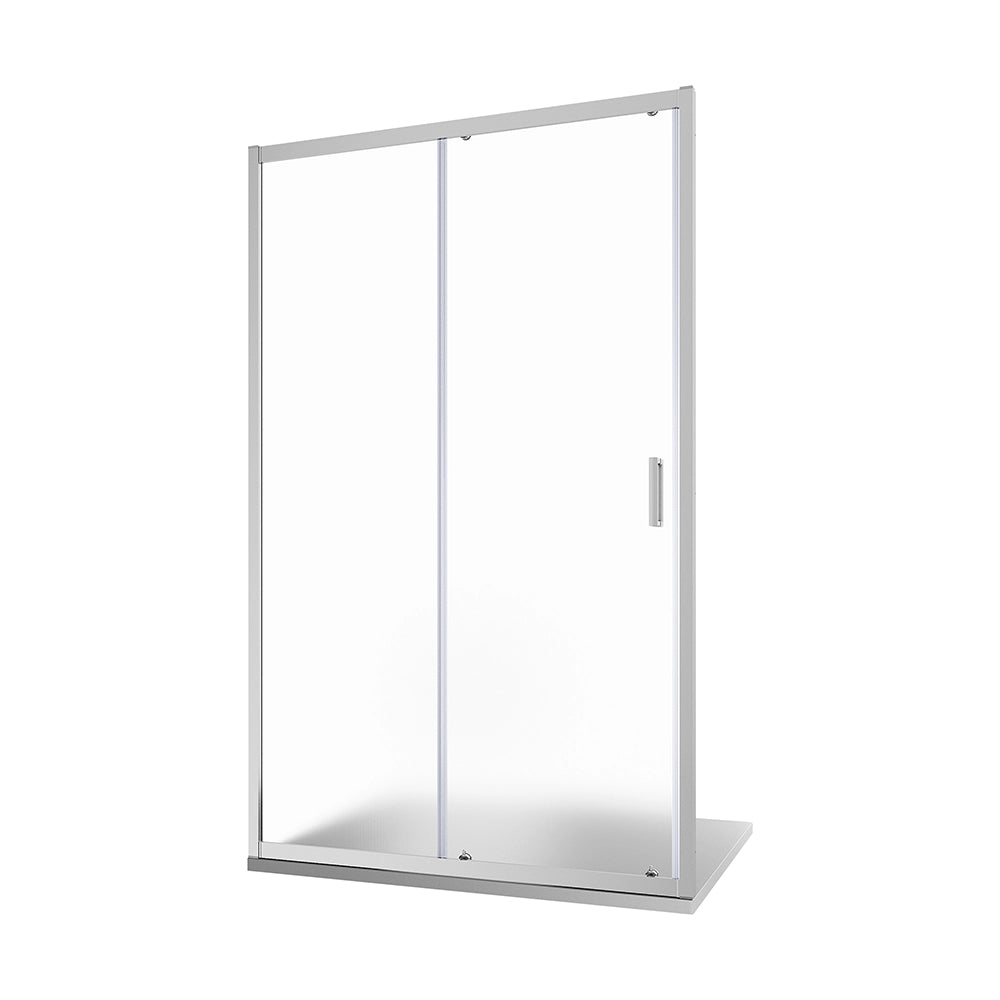 Nicchia doccia 145 cm scorrevole profili cromati vetro 6mm stampato h185 | Tonga