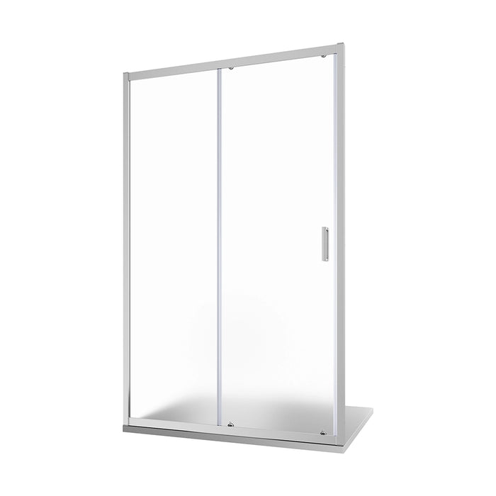 Nicchia doccia 130 cm scorrevole profili cromati vetro 6mm stampato h185 | Tonga