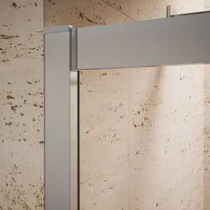 Nicchia doccia 105 cm scorrevole profili cromati vetro 6mm trasparente h185 | Tonga