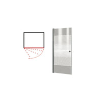 Porta doccia PVC Peonia 80×190 cm trasparente resistente – Brixo