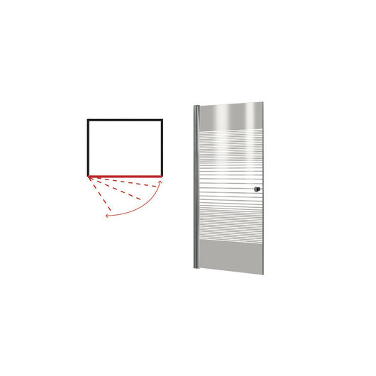 Porta doccia PVC Peonia 80×190 cm trasparente resistente – Brixo