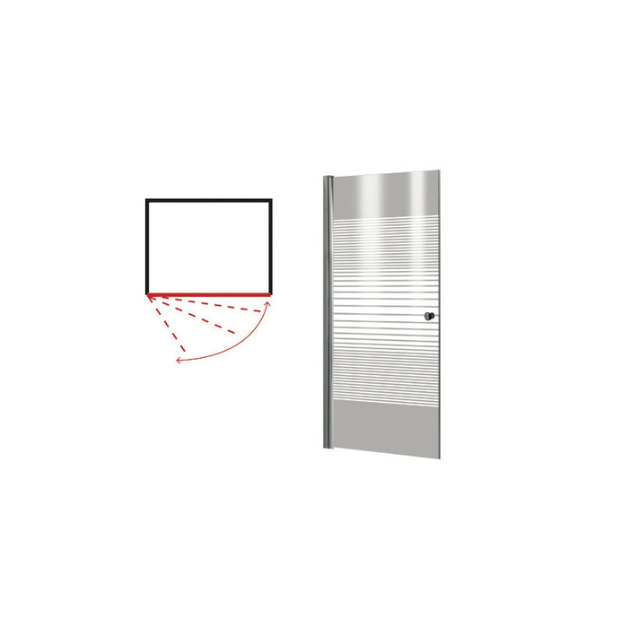 Porta doccia PVC Peonia 80×190 cm trasparente resistente – Brixo