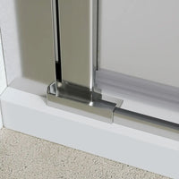 Porta doccia 80cm apertura saloon con profili cromati e vetro da 6mm opaco h195 | Elba