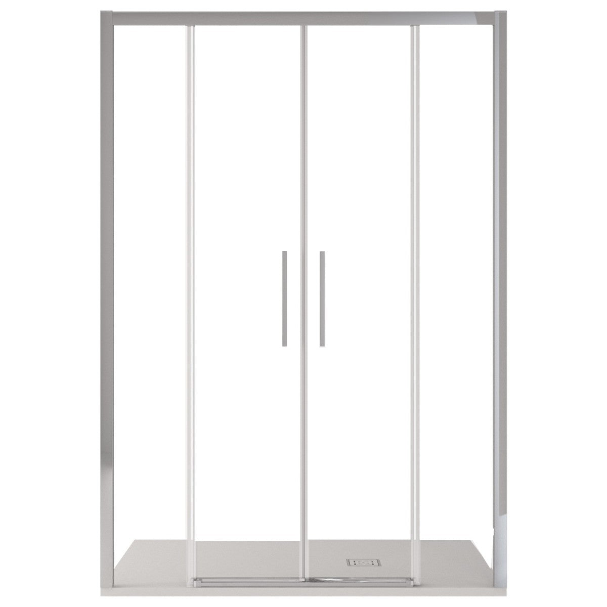 Porta doccia scorrevole ingresso centrale 6mm h195 anticalcare lagoa, misura 170