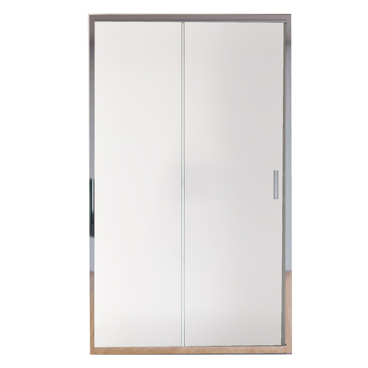 Porta doccia apertura scorrevole opaca 6mm h195 agata, misura 104