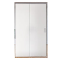 Porta doccia apertura scorrevole opaca 6mm h195 agata, misura 104