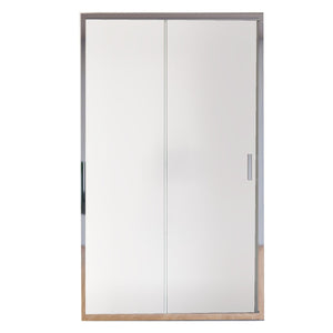 Porta doccia apertura scorrevole opaca 6mm h195 agata, misura 112