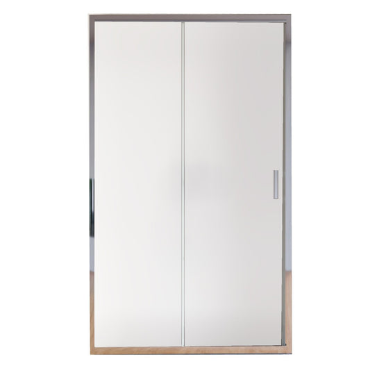 Porta doccia apertura scorrevole opaca 6mm h195 agata, misura 112