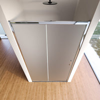 Porta doccia apertura scorrevole opaca 6mm h195 agata, misura 144