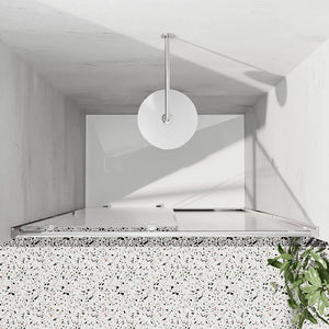 Porta doccia 120cm profili slim cromati vetro 6mm opaco h190 | Portofino