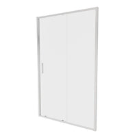 Porta doccia 120cm profili slim cromati vetro 6mm opaco h190 | Portofino
