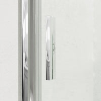 Porta doccia 120cm profili slim cromati vetro 6mm trasparente h190 | Portofino