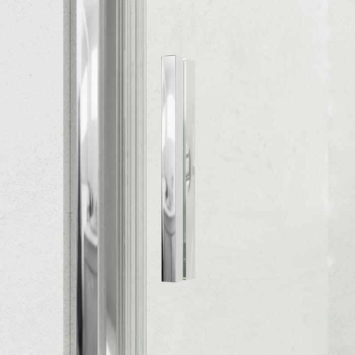 Porta doccia 120cm profili slim cromati vetro 6mm trasparente h190 | Portofino