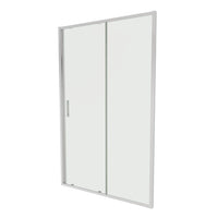 Porta doccia 140cm profili slim cromati vetro 6mm trasparente h190 | Portofino