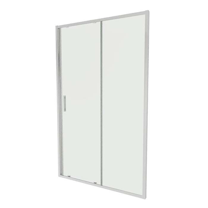 Porta doccia 140cm profili slim cromati vetro 6mm trasparente h190 | Portofino