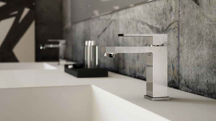 Monocomando lavabo Kiki cromo scarico 1"1/4 - Made in Italy