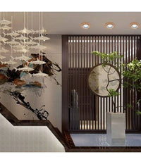 Porta Faretto Ad Incasso In Vetro Effetto Specchio Supporto Faretti Gu10 P6  Marrone       