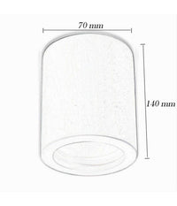 Porta Faretto Applique Da Soffitto In Gesso Verniciabile Cilindro Gu10 Gs-c140-t         