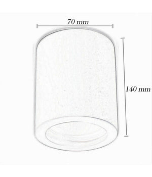 Porta Faretto Applique Da Soffitto In Gesso Verniciabile Cilindro Gu10 Gs-c140-t         