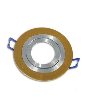 Porta Faretto Da Incasso Per Faretto Rotondo Acciaio Orientabile Portalampada P2         