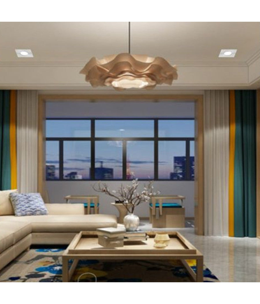 Porta Faretto Da Incasso Quadrato Supporto Per Luci Faretti Gu10 Portafaretto P9         