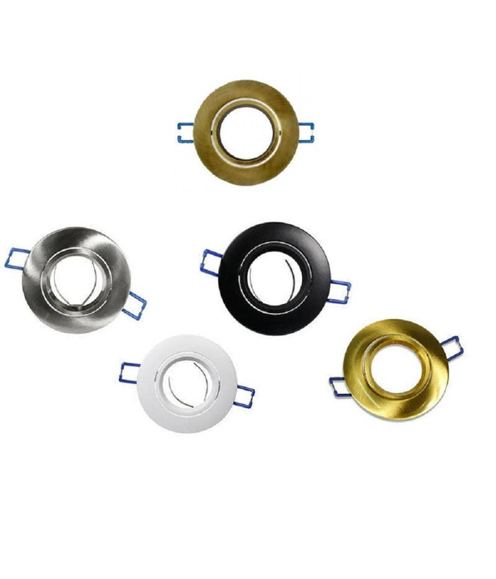 Porta Faretto Da Incasso Tondo Supporto Faretti Portafaretto Controsoffitto P12         