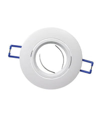 Porta Faretto Da Incasso Tondo Supporto Faretti Portafaretto Controsoffitto P12  Bianco       