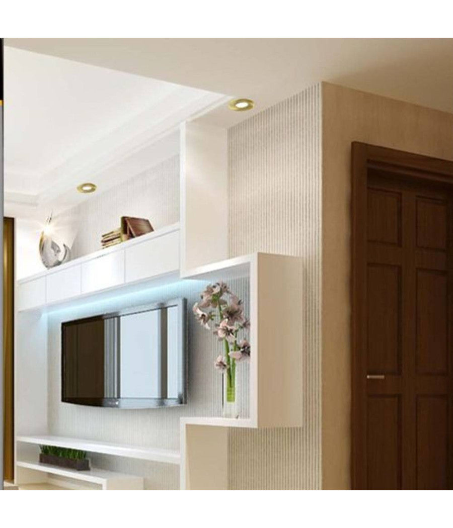 Porta Faretto Da Incasso Tondo Supporto Faretti Portafaretto Controsoffitto P12  Oro       